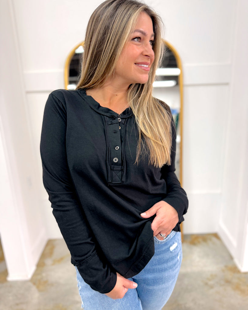 Long Sleeve Top with Thumb Hole Cuffs
