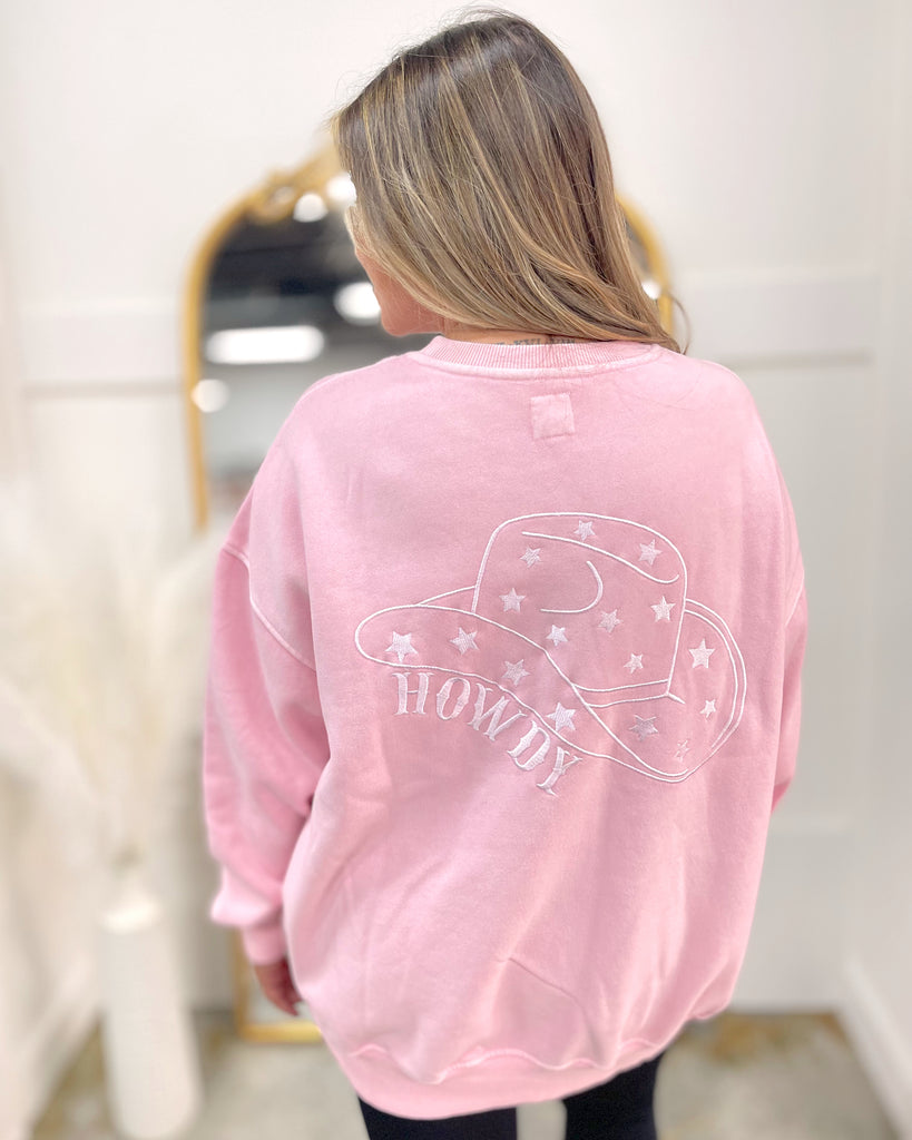 Howdy Cowgirl Embroidered Sweatshirt