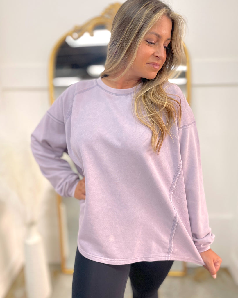 Inside Out Terry Knit Pullover