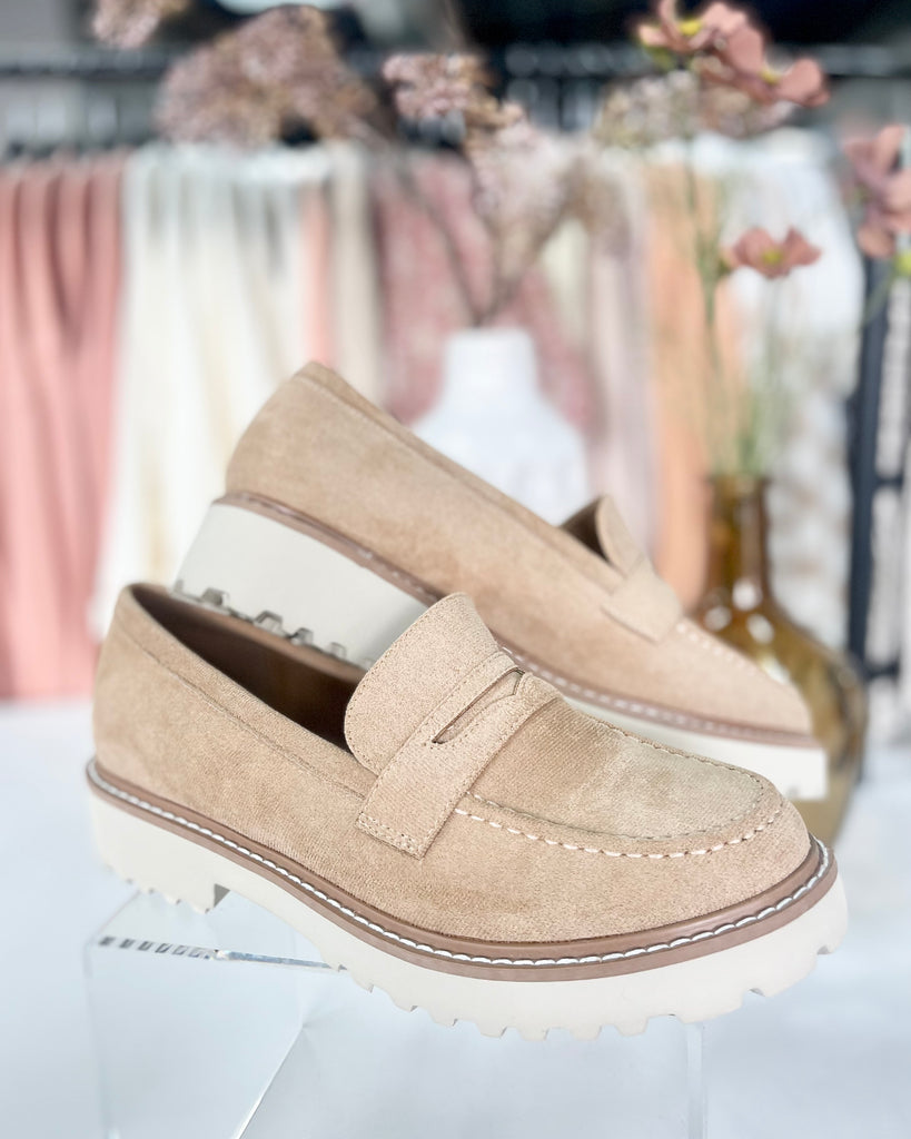 Taupe Suede Loafer