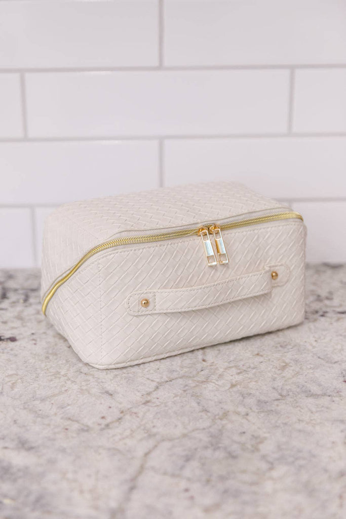 New Dawn Large Capacity Cosmetic Bag White